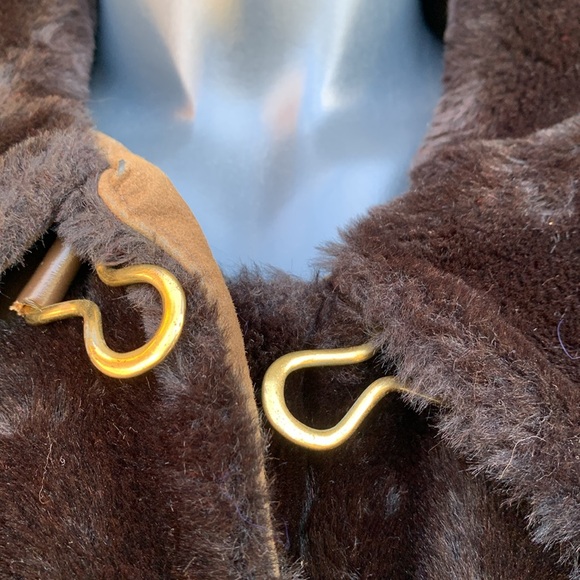 VTG 70’s Bohemian Penny Lane Style Faux Fur Faux Suede Coat -  - Union Label - Picture 8 of 16